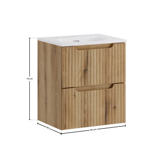 Comad SET-NOCE 50CM S SKY 3 Koupelnová sestava 50 cm s nábytkovým umyvadlem SKY