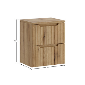 Comad SET-NOCE B OAK S 50CM Koupelnová sestava 50 cm s deskou