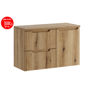 Zestaw meblowy 90cm z blatem i szafką z koszem na pranie