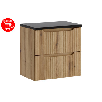 Comad SET-NOCE B BLACK S 60CM Koupelnová sestava 60 cm s deskou