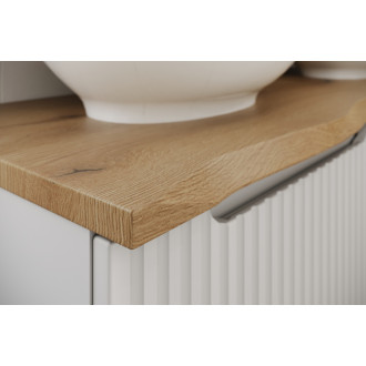 Comad SET-NOCE B NAT OAK 80CM S HC Koupelnová sestava 80 cm s deskou a vysokou skříňkou
