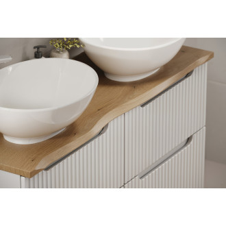 Comad SET-NOCE B NAT OAK 80CM S HC Koupelnová sestava 80 cm s deskou a vysokou skříňkou