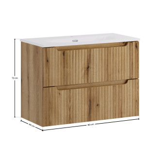 Comad SET-NOCE 80CM S SKY 3 Koupelnová sestava 80 cm s nábytkovým umyvadlem SKY