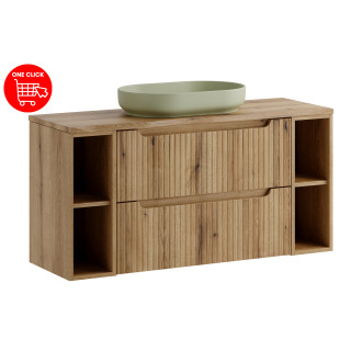 Comad SET-NOCE B NAT OAK 120CM S UN RIVER Koupelnová sestava 120 cm