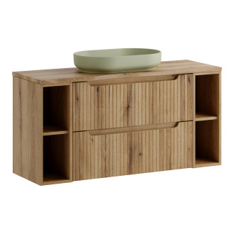 Comad SET-NOCE B NAT OAK 120CM S UN RIVER Koupelnová sestava 120 cm
