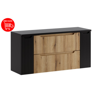 Comad SET-NOCE B BLACK 120CM S Koupelnová sestava 120 cm s deskou