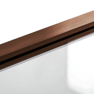 Skládací vanová zástěna REA AGAT-2 100 Brush Copper