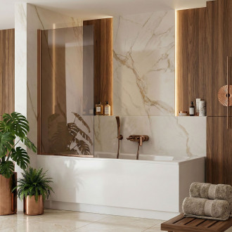 Paravan vanový Rea Elegant Brush Copper 70