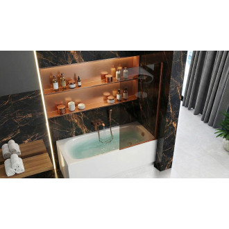 Paravan vanový Rea Elegant Brush Copper 70