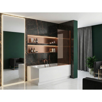 Paravan vanový Rea Elegant Brush Copper 80