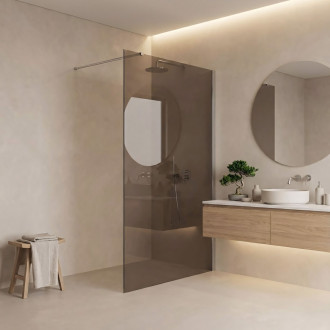 Sprchová zástěna Rea Flexi Brown / Chrome 100