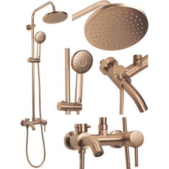 Rea Luis Brush Copper Sprchový set REA-P7156