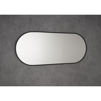 AROWANA oválné zrcadlo v rámu 120x50cm, černá mat