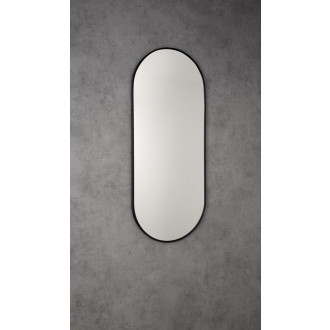 AROWANA oválné zrcadlo v rámu 120x50cm, černá mat