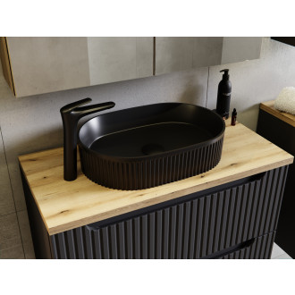 Zestaw meblowy 60cm z blatem, umywalką nablatową Beyond i szafką wysoką