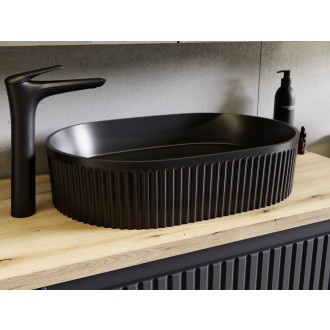 Zestaw meblowy 60cm z blatem, umywalką nablatową Beyond i szafką wysoką