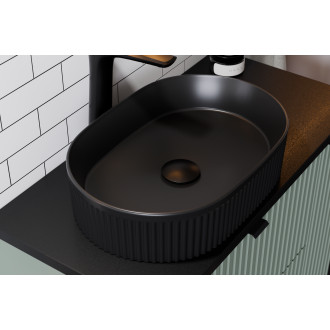 Zestaw meblowy 60cm z blatem, umywalką nablatową Beyond i szafką wysoką