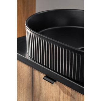 Zestaw meblowy 60cm z blatem, umywalką nablatową Beyond i szafką wysoką