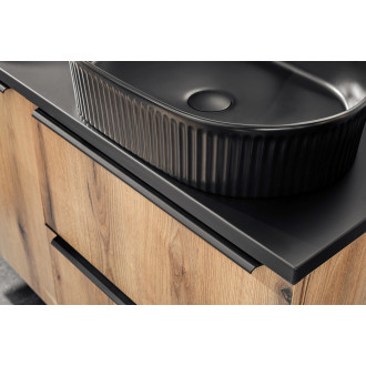 Zestaw meblowy 60cm z blatem, umywalką nablatową Beyond i szafką wysoką