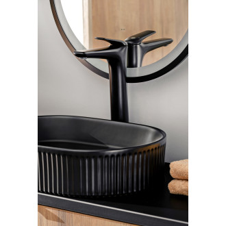 Zestaw meblowy 60cm z blatem, umywalką nablatową Beyond i szafką wysoką