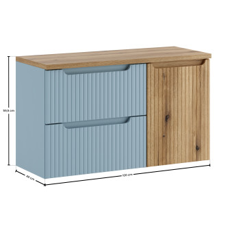 Comad SET-NOD B OAK 100CM S LB Koupelnová sestava 100 cm
