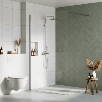 Sprchová zástěna Rea Flexi Transparent / Chrome 70