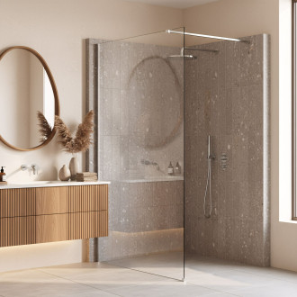 Sprchová zástěna Rea Flexi Transparent / Chrome 70