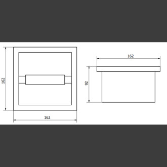 Mexen X-Wall-P uchwyt na papier toaletowy, inox - 1913