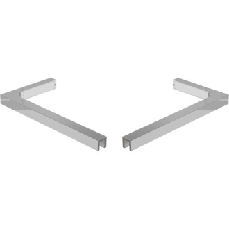 Sada úhlových stabilizátorů Mexen L pro sprchové dveře a stěny 6-8 mm, chrom - 830-12-01