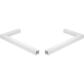 Mexen sada úhlových stabilizátorů ve tvaru L pro sprchové dveře a stěny 6-8 mm, bílá - 830-12-20