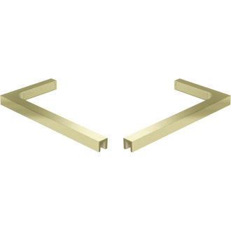 Mexen sada úhlových stabilizátorů ve tvaru L pro sprchové dveře a stěny 6-8 mm, kartáčované zlato - 830-12-55