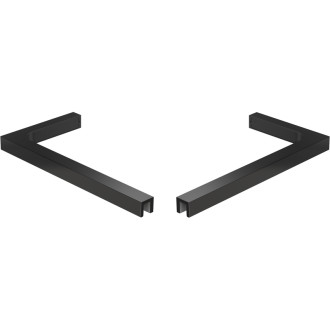 Mexen sada úhlových stabilizátorů ve tvaru L pro sprchové dveře a stěny 6-8 mm, černá - 830-12-70