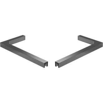 Sada úhlových stabilizátorů Mexen L pro sprchové dveře a stěny 6-8 mm, stříbrná - 830-12-95