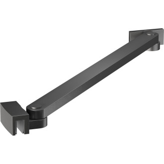 Úhlový držák Mexen pro sprchové dveře a stěny 6-8 mm, kartáčovaný, pistolově šedý - 830-09-66