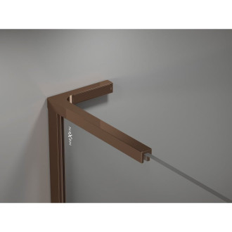 Mexen zestaw stabilizatorów kątowych L do ścianek prysznicowych 10 mm, różowe zloto - 800-07-60