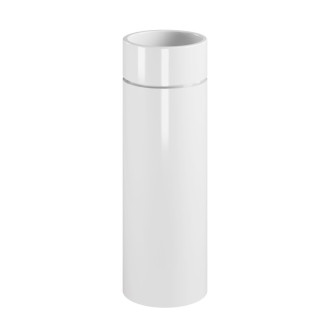 OKE keramické umyvadlo ke stěně průměr 30x88,5cm, bílá