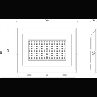 Mexen Luxpro+ naświetlacz LED, 100W, Neutralna - 4000K, 11000 lm, biały - L231-100-40-20
