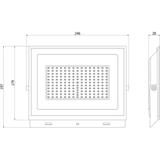 Mexen Luxpro+ naświetlacz LED, 100W, Zimna - 6500K, 11000 lm, czarny - L231-100-65-70