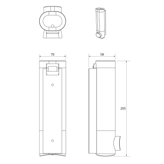 OLMO dávkovač tekutého mýdla 250ml, chrom