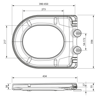BOA WC sedátko, Soft Close, Easy Take, bílá
