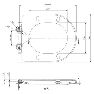 HARRY WC sedátko, Soft Close, Easy Take, bílá