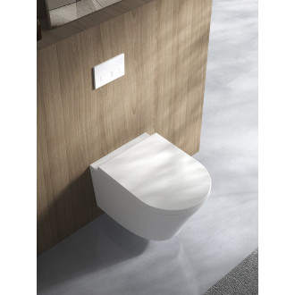 PACO závěsná WC mísa, Vortex Rimless, 36x53cm, bílá