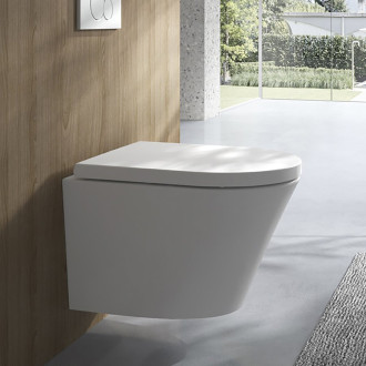 PACO SHORT závěsná WC mísa, Rimless, 36x47,5cm, bílá