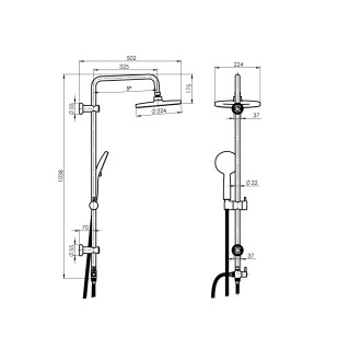 Sprchový set SILVERFLOW s příslušenstvím