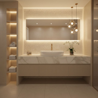 Umyvadlo na desku Joana 65