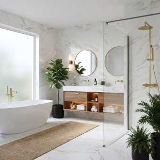 Sprchová zástěna Rea Flexi Transparent / Titan 80