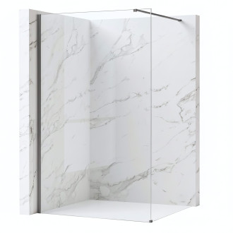 Sprchová zástěna Rea Flexi Transparent / Titan 90