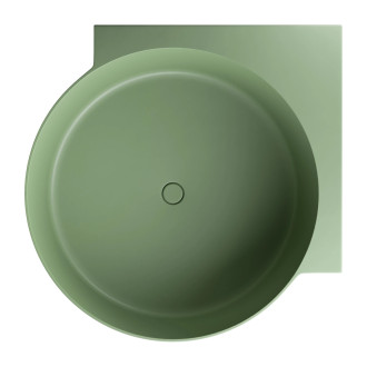 OVO M+ wanna narożna okrągła, 120 x 120 cm, olive mat