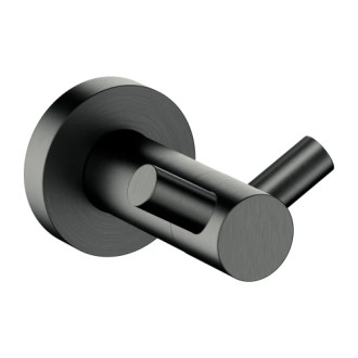 Omnires MODERN PROJECT Dvojitý háček, kartáčovaný grafit MP60120GR