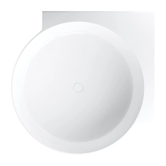 OVO M+ wanna narożna okrągła, 120 x 120 cm, biały połysk